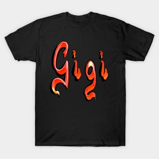 Top 10 best personalised gifts 2022  - Gigi- name with pattern T-Shirt